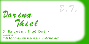dorina thiel business card